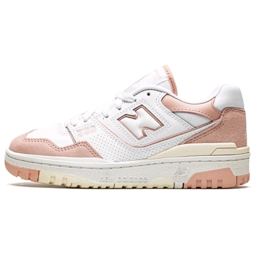New Balance Women's 550 White and Pink Sneakers Size 6US